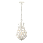 Crystorama - 565-MT - Three Light Chandelier - Broche - Matte White