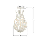 Crystorama - 565-MT_CEILING - Three Light Semi Flush Mount - Broche - Matte White