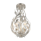 Crystorama - 565-SA_CEILING - Three Light Semi Flush Mount - Broche - Antique Silver