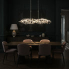 Crystorama - 567-SA - Six Light Linear Chandelier - Broche - Antique Silver