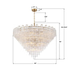 Crystorama - ADD-329-AG-CL - 40 Light Chandelier - Addis - Aged Brass