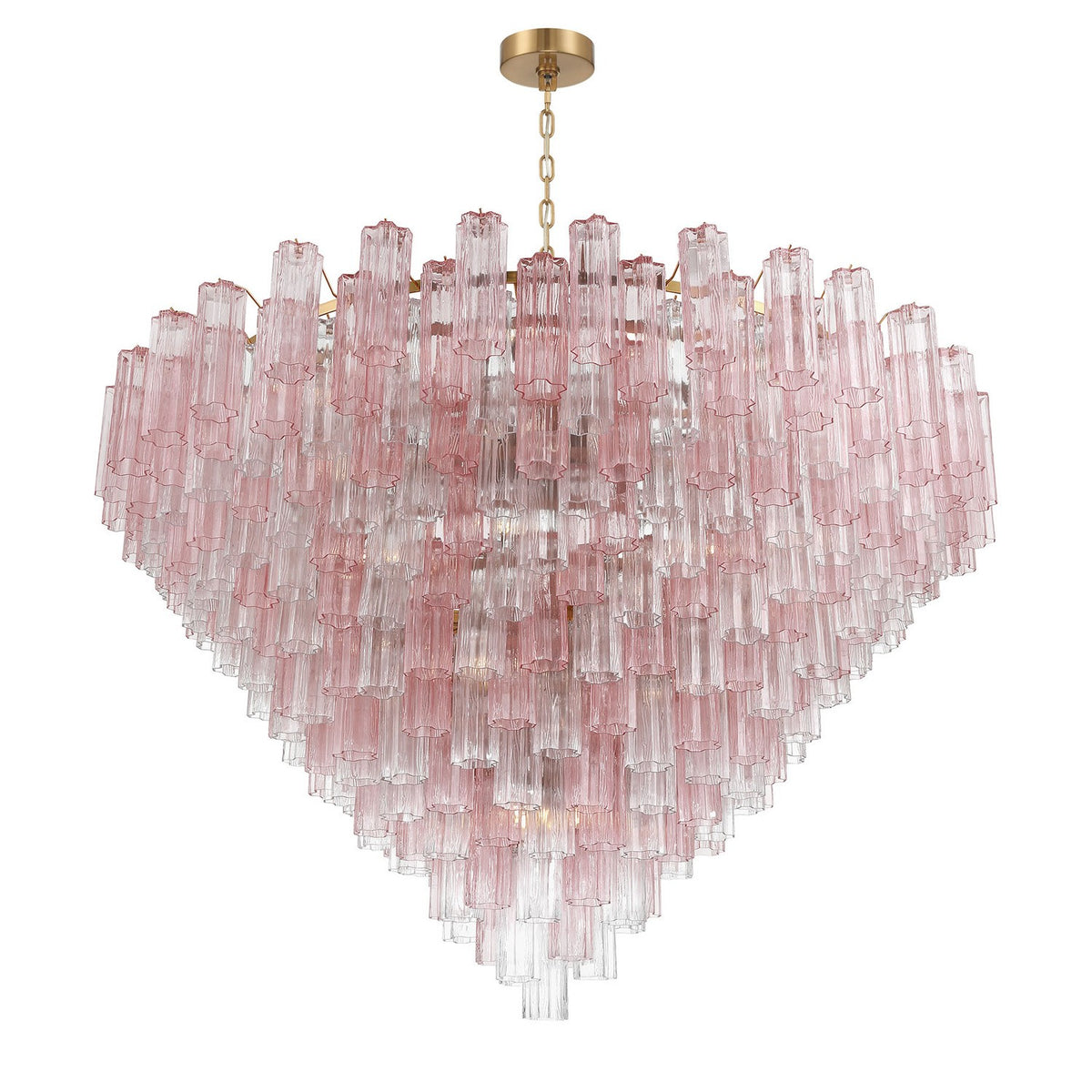 Crystorama - ADD-329-AG-SP - 40 Light Chandelier - Addis - Aged Brass