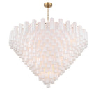 Crystorama - ADD-329-AG-WH - 40 Light Chandelier - Addis - Aged Brass