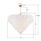 Crystorama - ADD-329-AG-WH - 40 Light Chandelier - Addis - Aged Brass