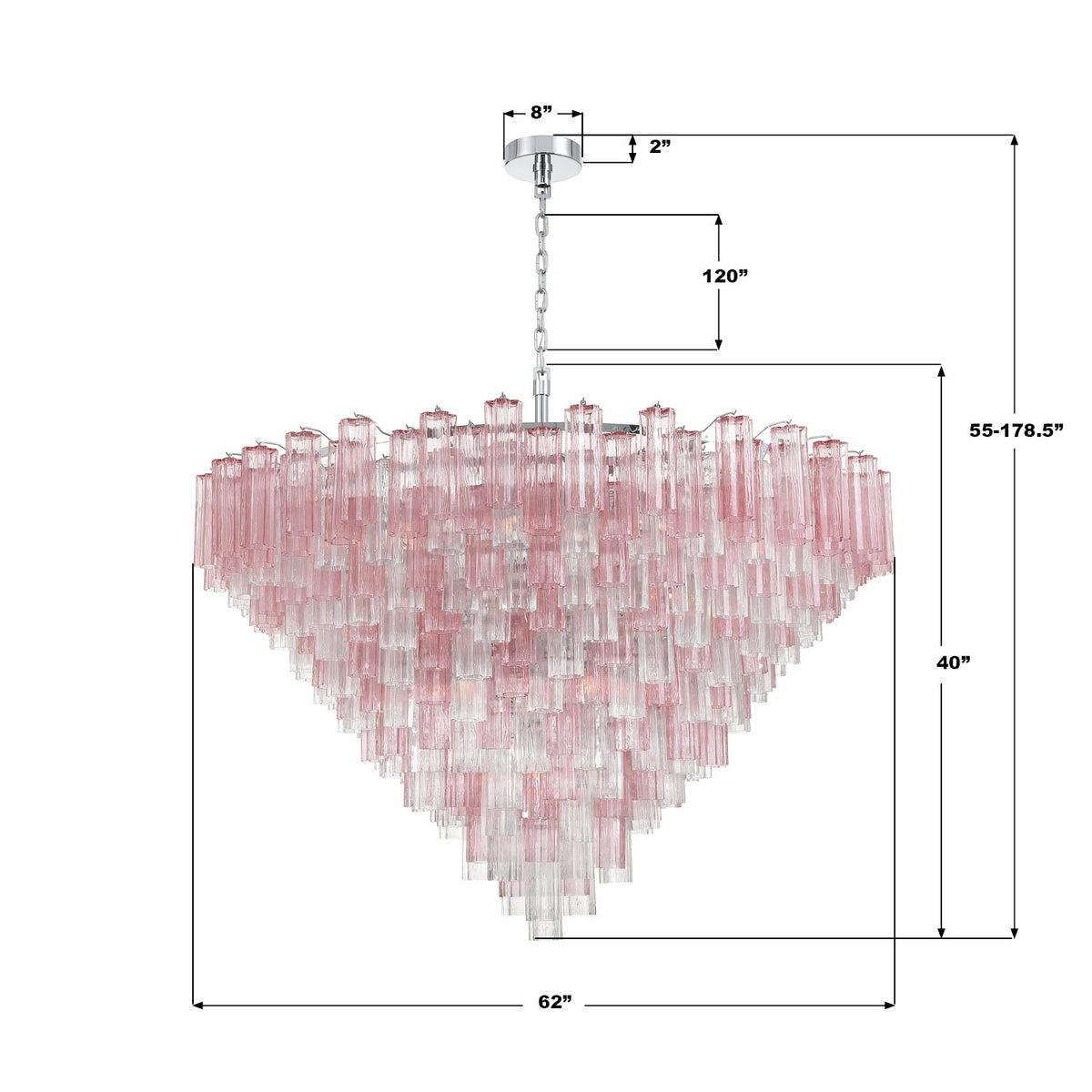 Crystorama - ADD-329-CH-SP - 40 Light Chandelier - Addis - Polished Chrome