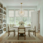 Crystorama - ADL-506-AG-CL - Six lumières Suspendu - Adley - Laiton vieilli
