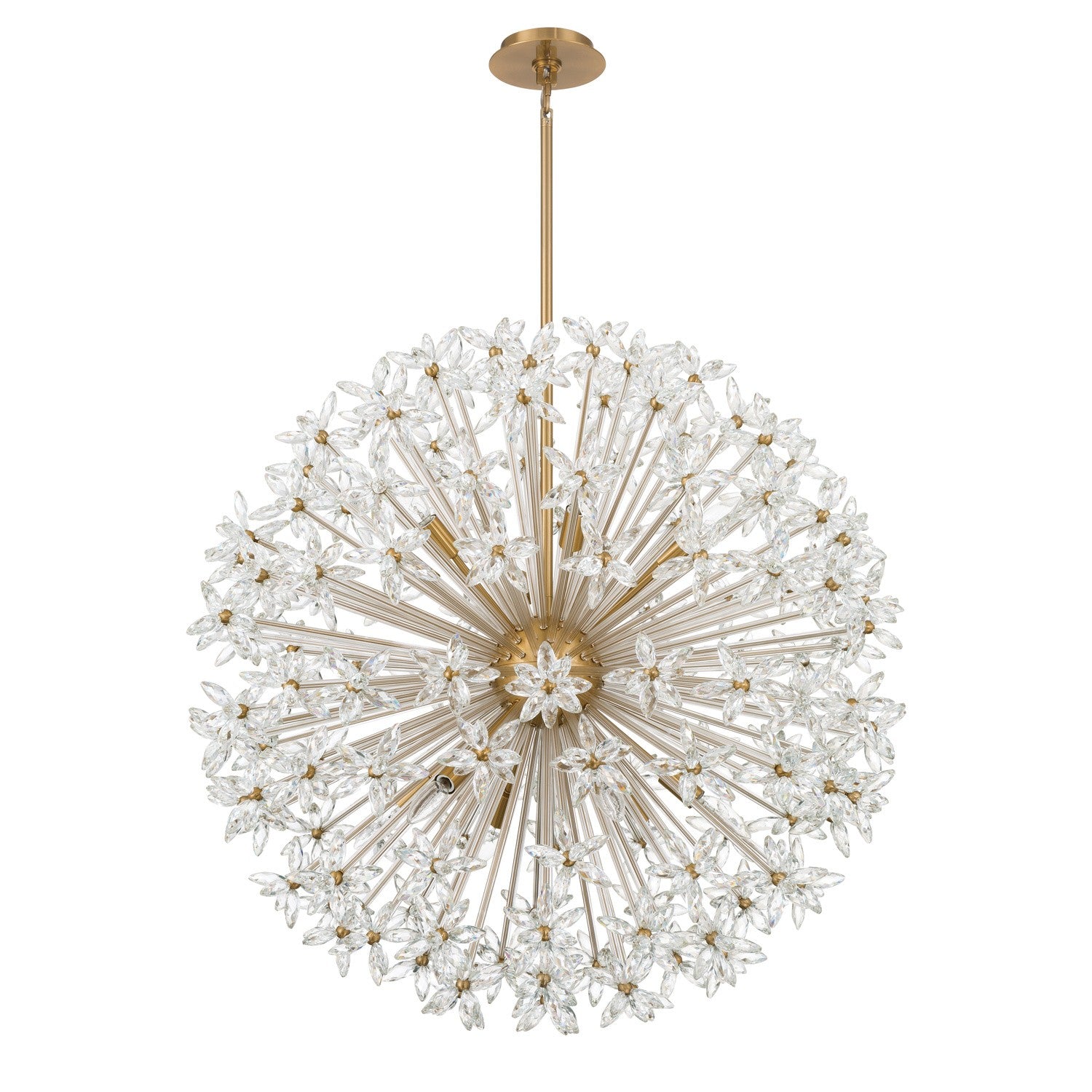 Crystorama - ADL-512-AG-CL - 12 Lumières Suspendu - Adley - Laiton vieilli