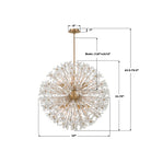 Crystorama - ADL-512-AG-CL - 12 Lumières Suspendu - Adley - Laiton vieilli