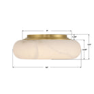 Crystorama - AME-405-AG - LED Plafonnier - Acme - Laiton vieilli
