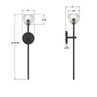 Crystorama - ARA-10261-MK - LED Murale - Aragon - Noir mat
