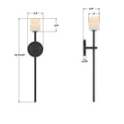 Crystorama - ARA-10261-MK-ST - LED Murale - Aragon - Noir mat