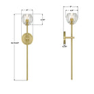 Crystorama - ARA-10261-SB - LED Murale - Aragon - Laiton doux