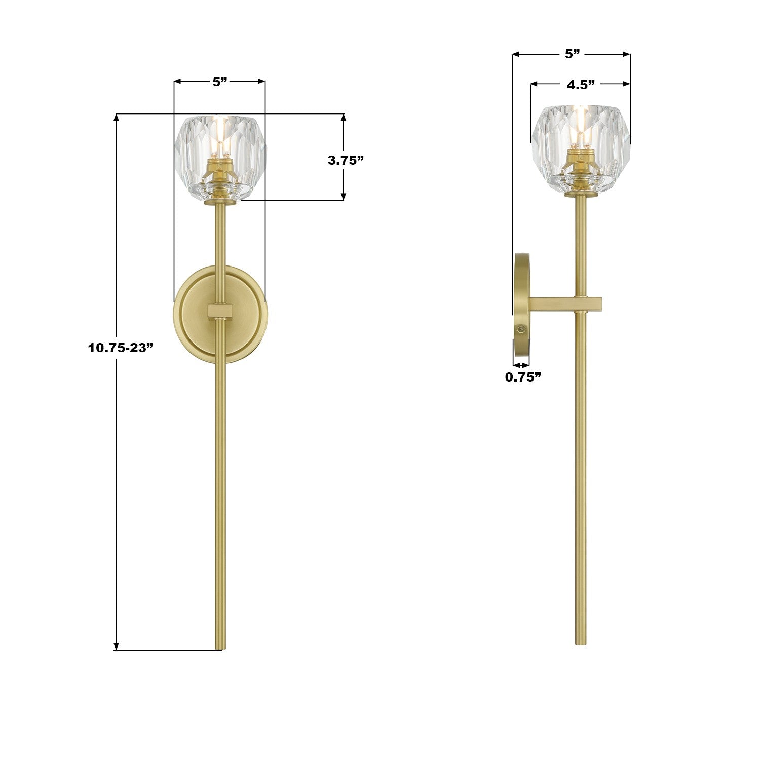 Crystorama - ARA-10261-SB - LED Wall Sconce - Aragon - Soft Brass