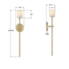 Crystorama - ARA-10261-SB-ST - LED Murale - Aragon - Laiton doux