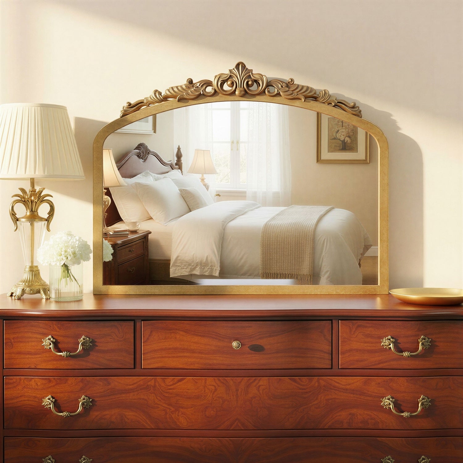 Crystorama - ARN-M701-BB - Mirror - Arden - Burnished Brass