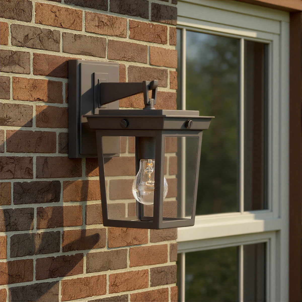 Crystorama - BEL-A8061-TZ - Lampe extérieure à une lumière Murale - Belmont - Bronze crépusculaire