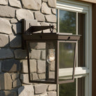 Crystorama - BEL-A8062-TZ - Lampe extérieure à une lumière Murale - Belmont - Bronze crépusculaire