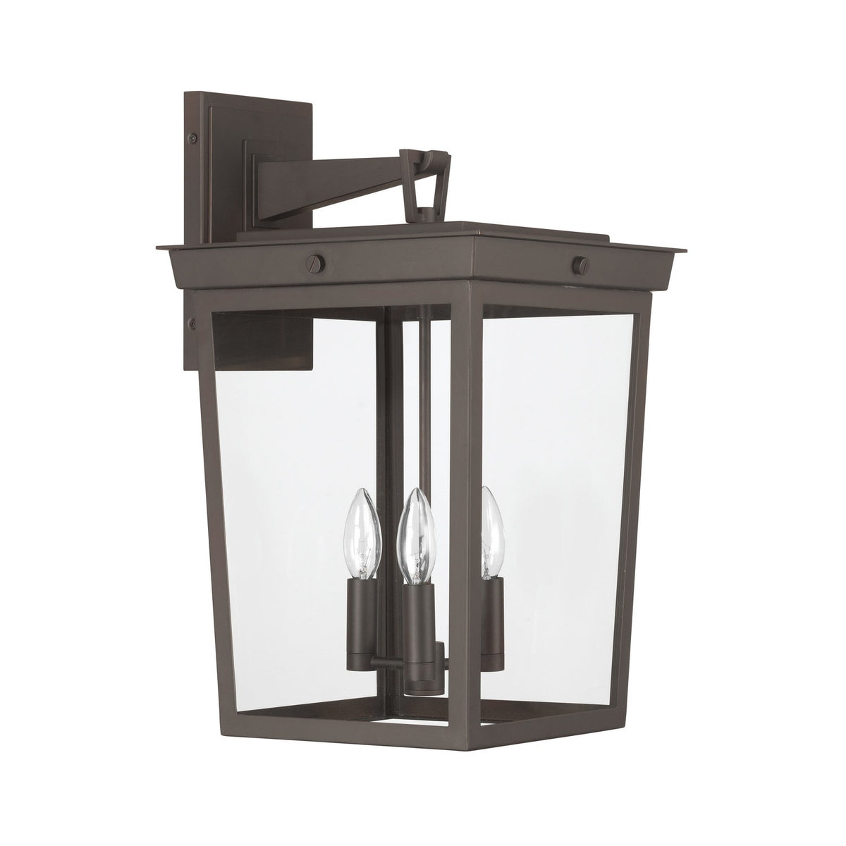 Crystorama - BEL-A8063-TZ - Lampe extérieure à trois lampes Murale - Belmont - Bronze crépusculaire