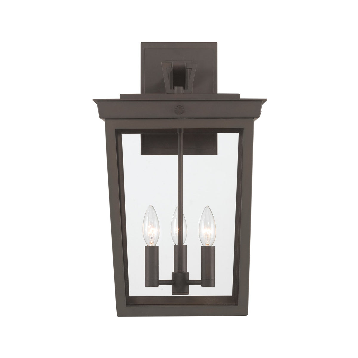 Crystorama - BEL-A8063-TZ - Lampe extérieure à trois lampes Murale - Belmont - Bronze crépusculaire