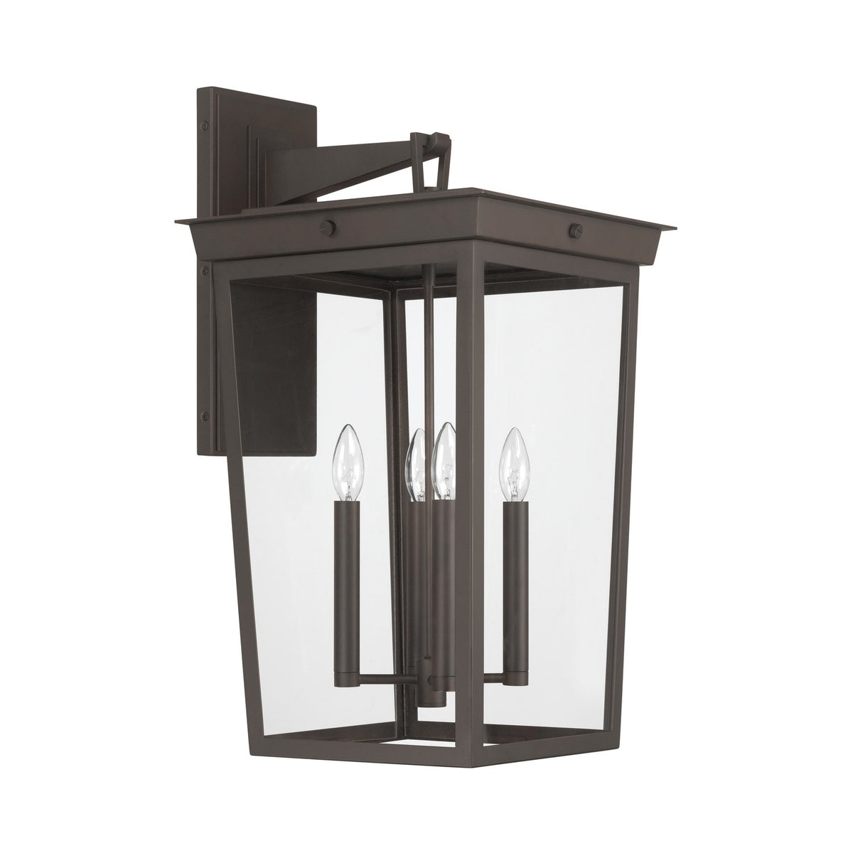 Crystorama - BEL-A8064-TZ - Quatre lampes extérieures Murale - Belmont - Bronze crépusculaire