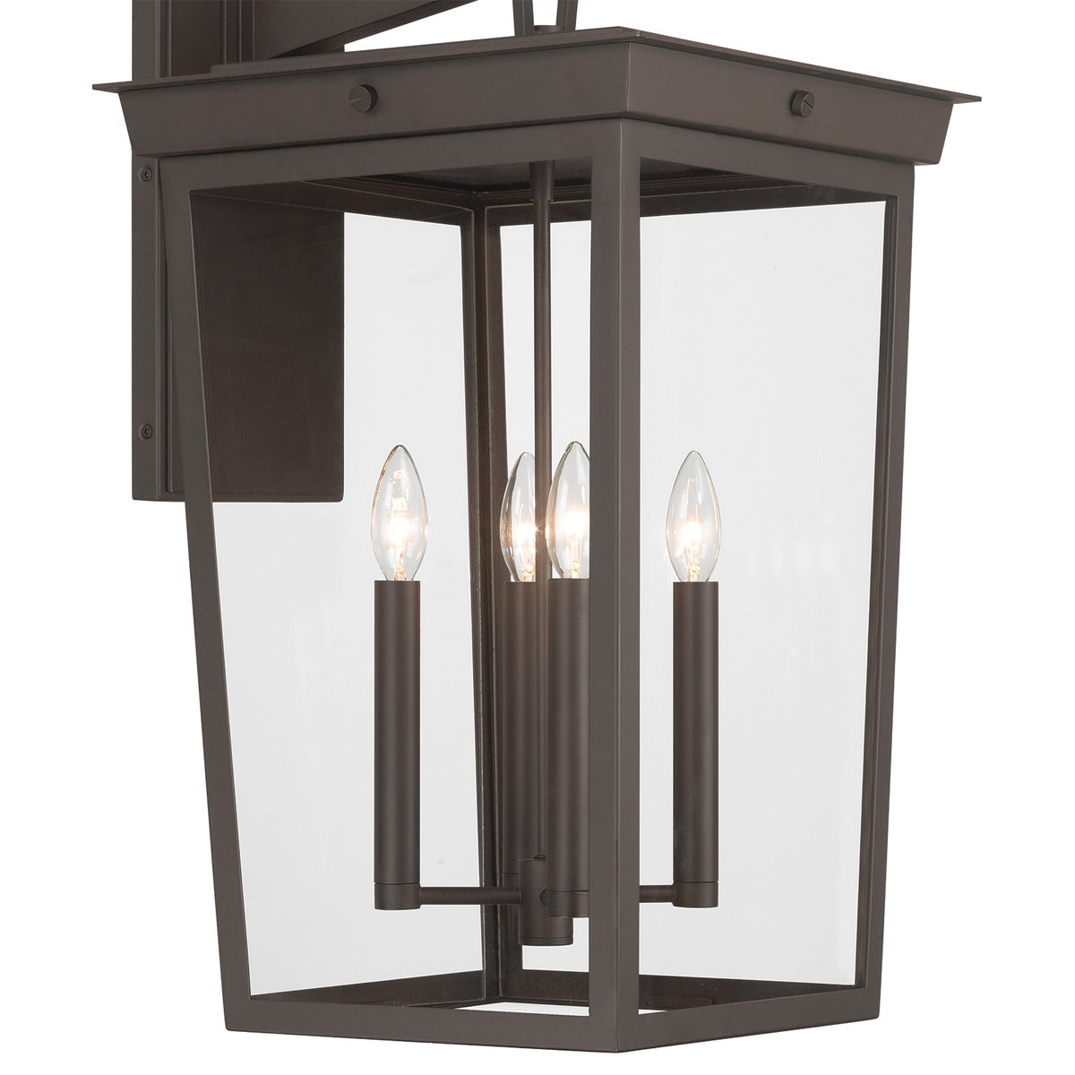 Crystorama - BEL-A8064-TZ - Quatre lampes extérieures Murale - Belmont - Bronze crépusculaire