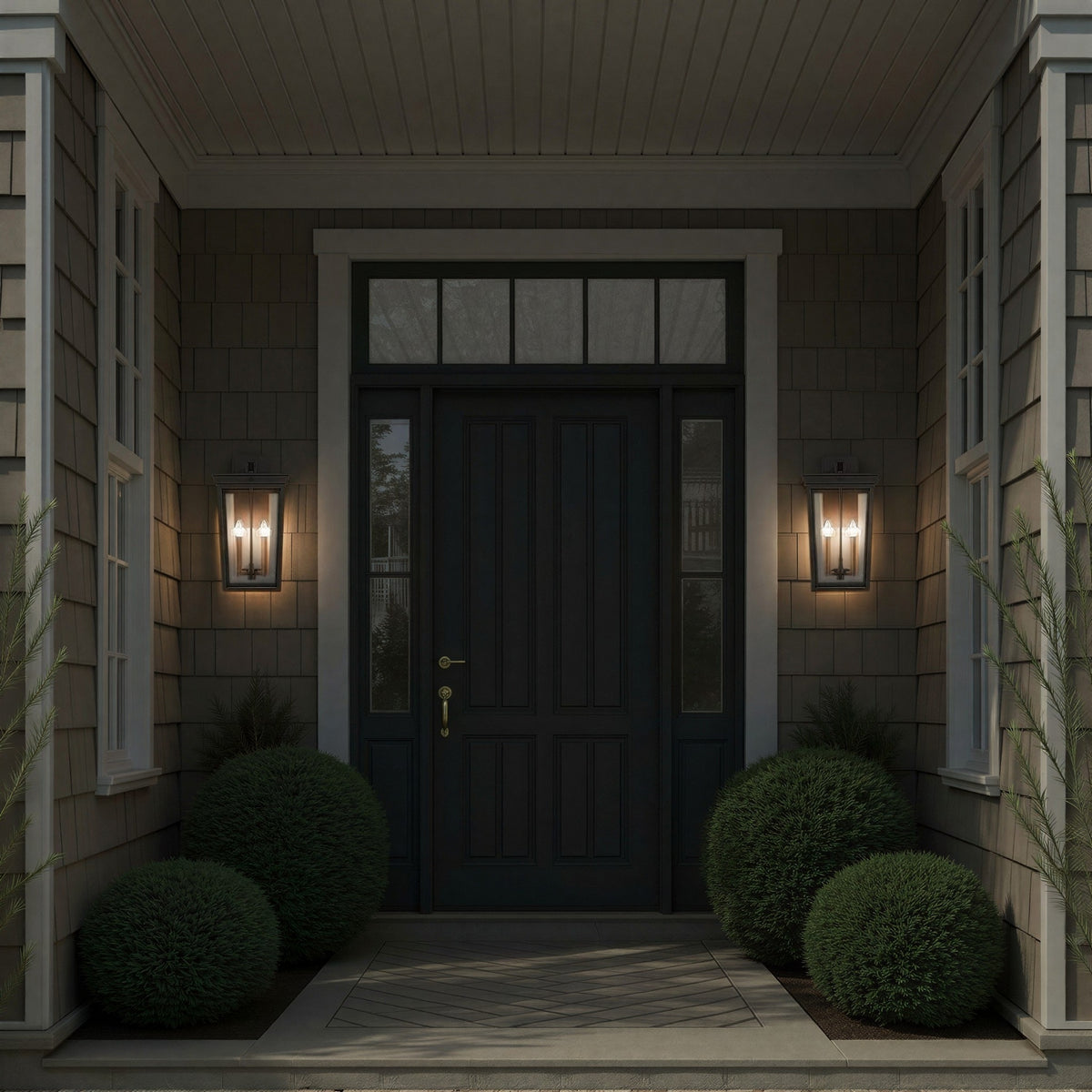 Crystorama - BEL-A8064-TZ - Quatre lampes extérieures Murale - Belmont - Bronze crépusculaire