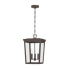 Crystorama - BEL-A8065-TZ - Lampe extérieure à trois lampes Suspension - Belmont - Bronze crépusculaire