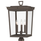 Crystorama - BEL-A8069-TZ - Applique murale extérieure à trois lampes - Belmont - Bronze crépuscule