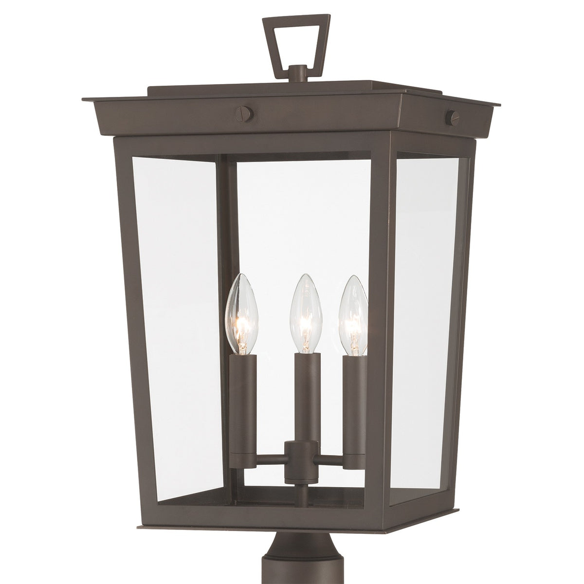 Crystorama - BEL-A8069-TZ - Three Light Outdoor Post Mount - Belmont - Twilight Bronze