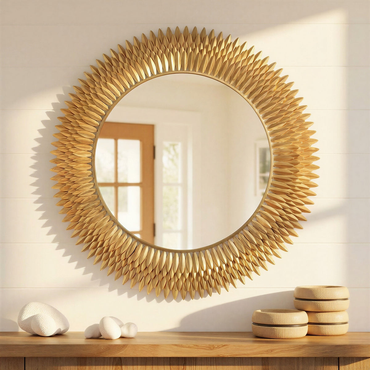 Crystorama - BRH-M546-GA - Mirror - Broche - Antique Gold
