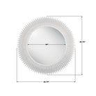 Crystorama - BRH-M546-MT - Miroir - Broche - Blanc mat