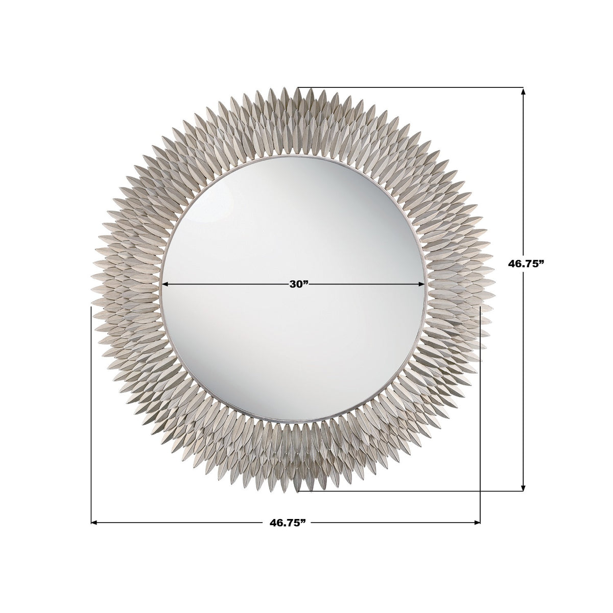 Crystorama - BRH-M546-SA - Mirror - Broche - Antique Silver