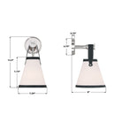 Crystorama - CAL-2401-PN - Une lampe Murale - Callahan - Nickel poli