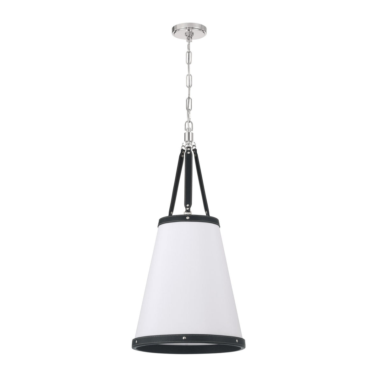 Crystorama - CAL-2404-PN - Three Light Pendant - Callahan - Polished Nickel
