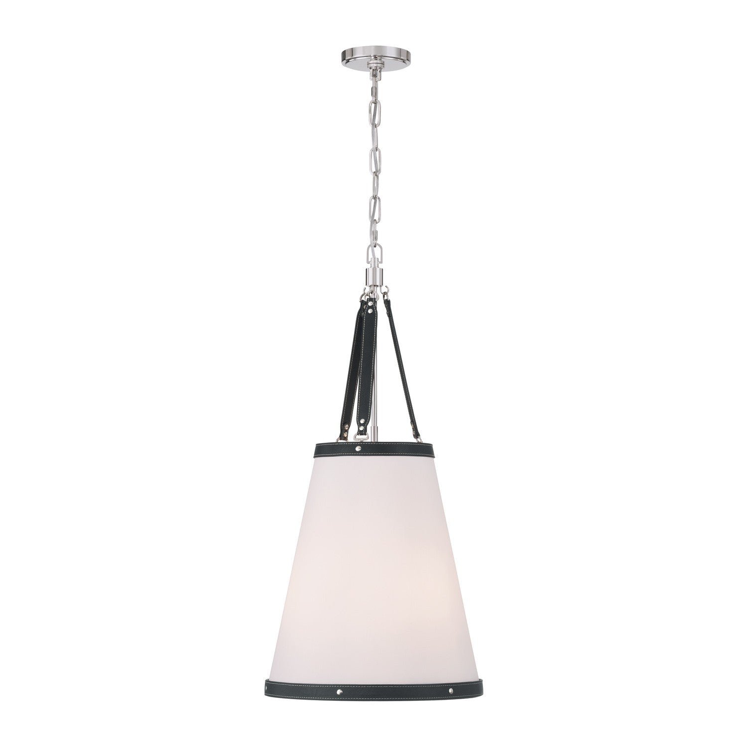 Crystorama - CAL-2404-PN - Trois lumières Suspension - Callahan - Nickel poli