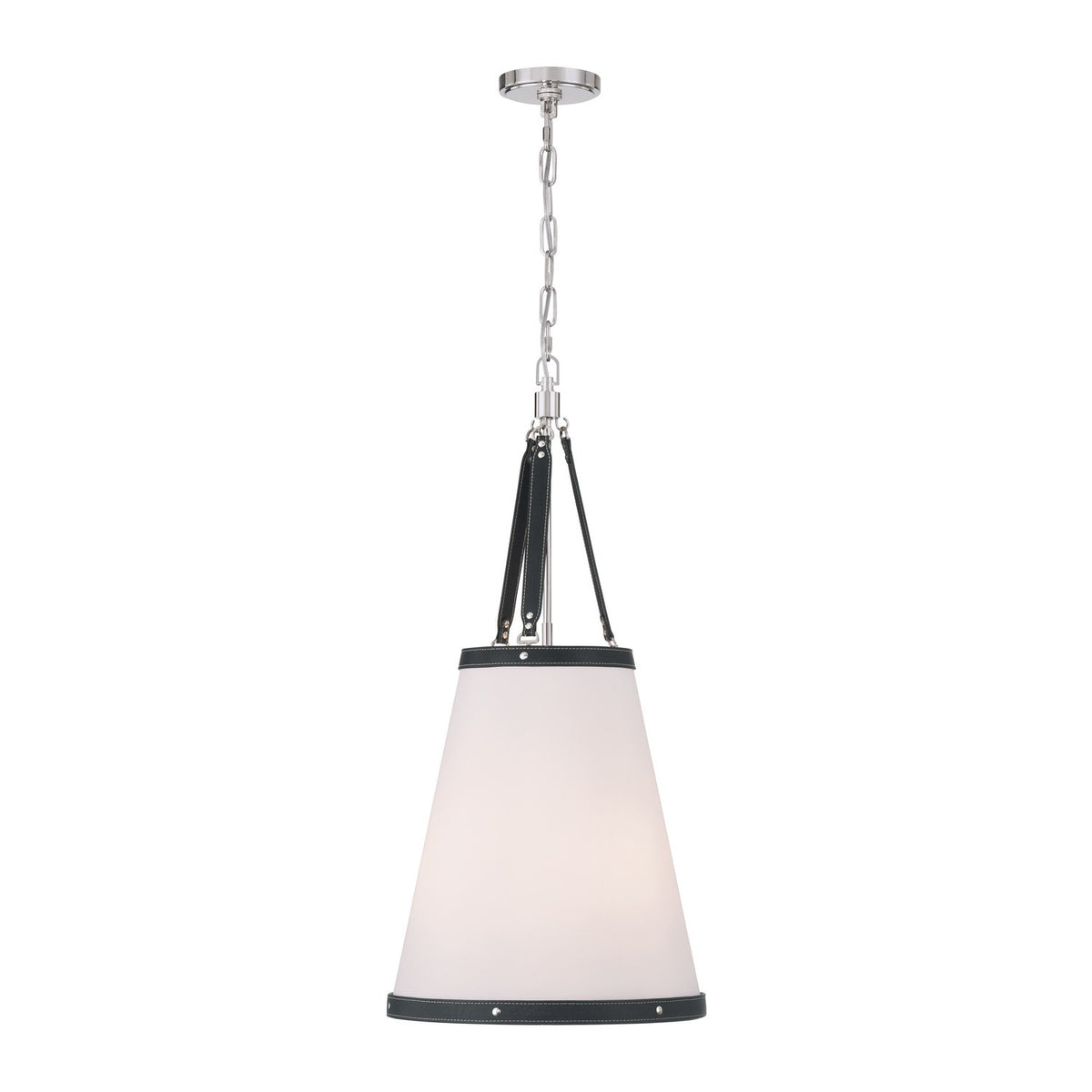 Crystorama - CAL-2404-PN - Three Light Pendant - Callahan - Polished Nickel