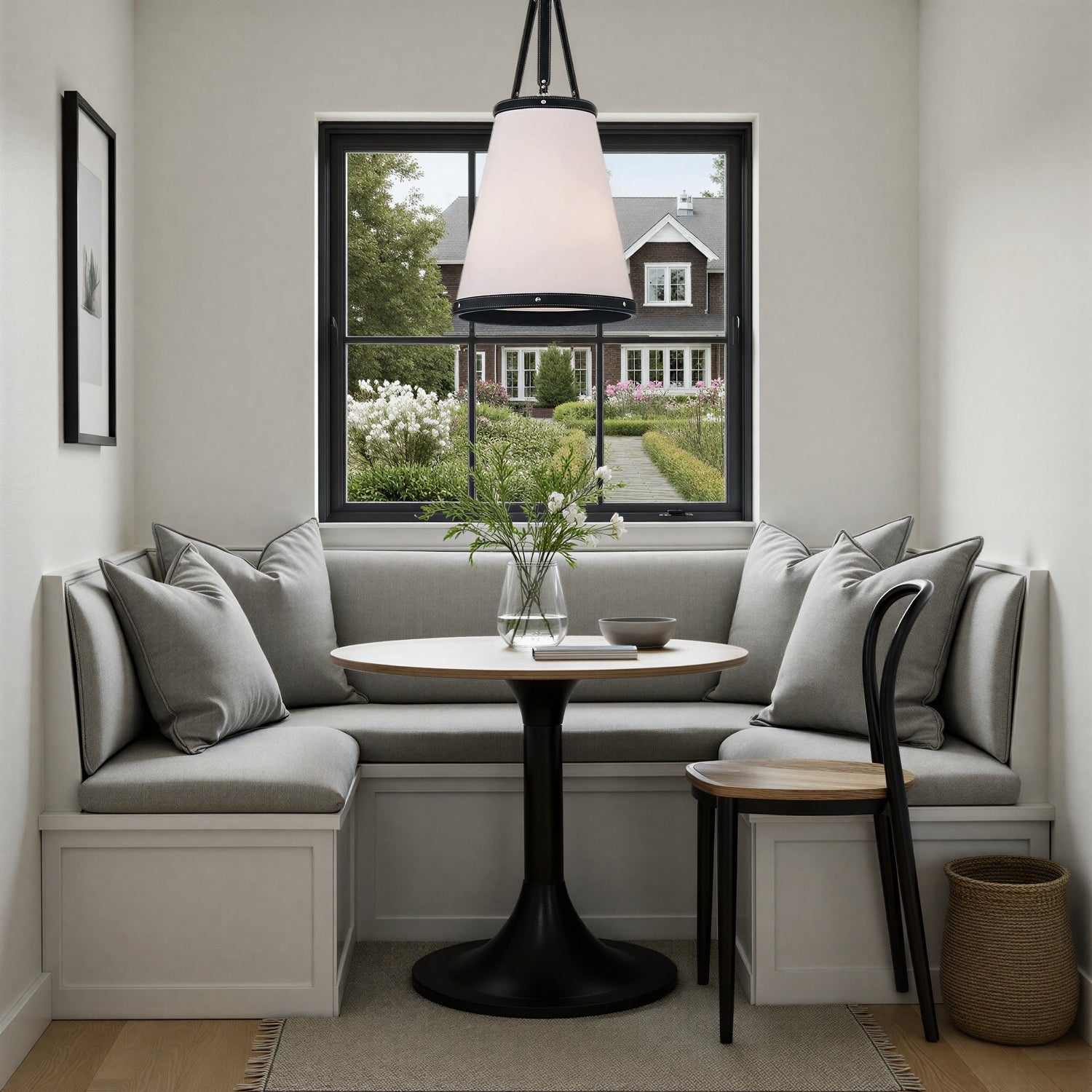 Crystorama - CAL-2404-PN - Trois lumières Suspension - Callahan - Nickel poli