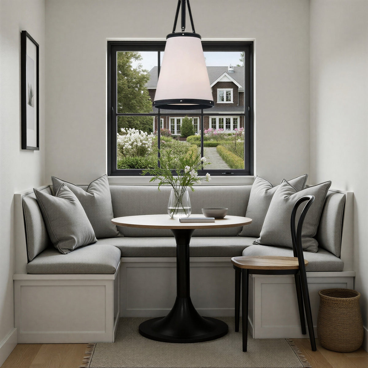 Crystorama - CAL-2404-PN - Three Light Pendant - Callahan - Polished Nickel