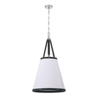 Crystorama - CAL-2405-PN - Quatre lumières Suspension - Callahan - Nickel poli