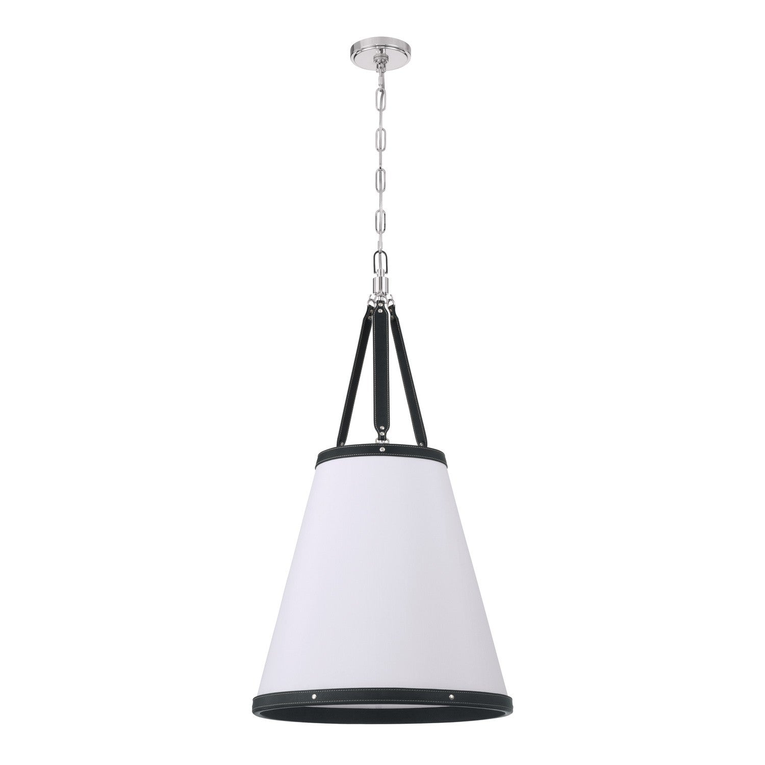Crystorama - CAL-2405-PN - Quatre lumières Suspension - Callahan - Nickel poli
