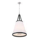 Crystorama - CAL-2405-PN - Quatre lumières Suspension - Callahan - Nickel poli