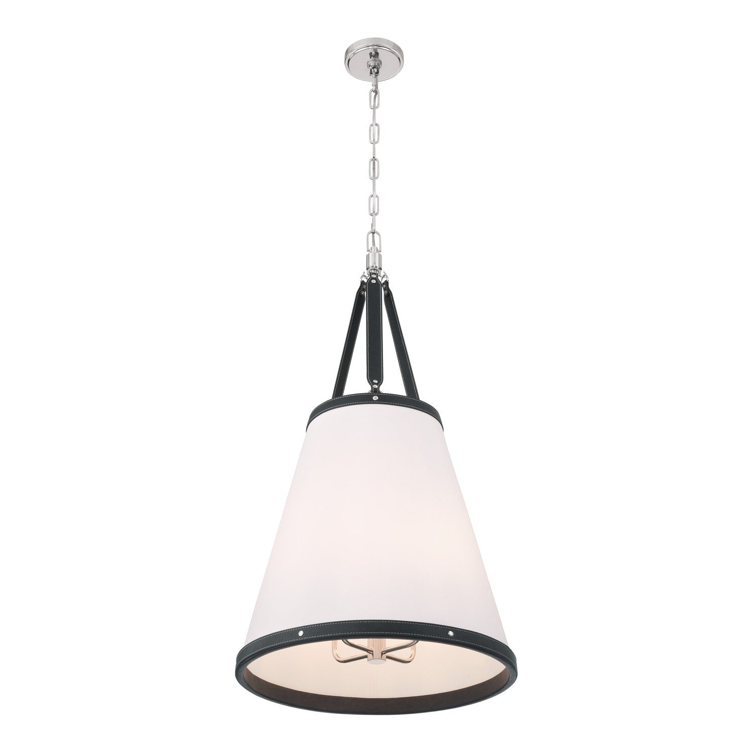 Crystorama - CAL-2405-PN - Quatre lumières Suspension - Callahan - Nickel poli