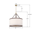 Crystorama - CAL-2408-LG - Huit lumières Suspension - Callahan - Luxe Gold