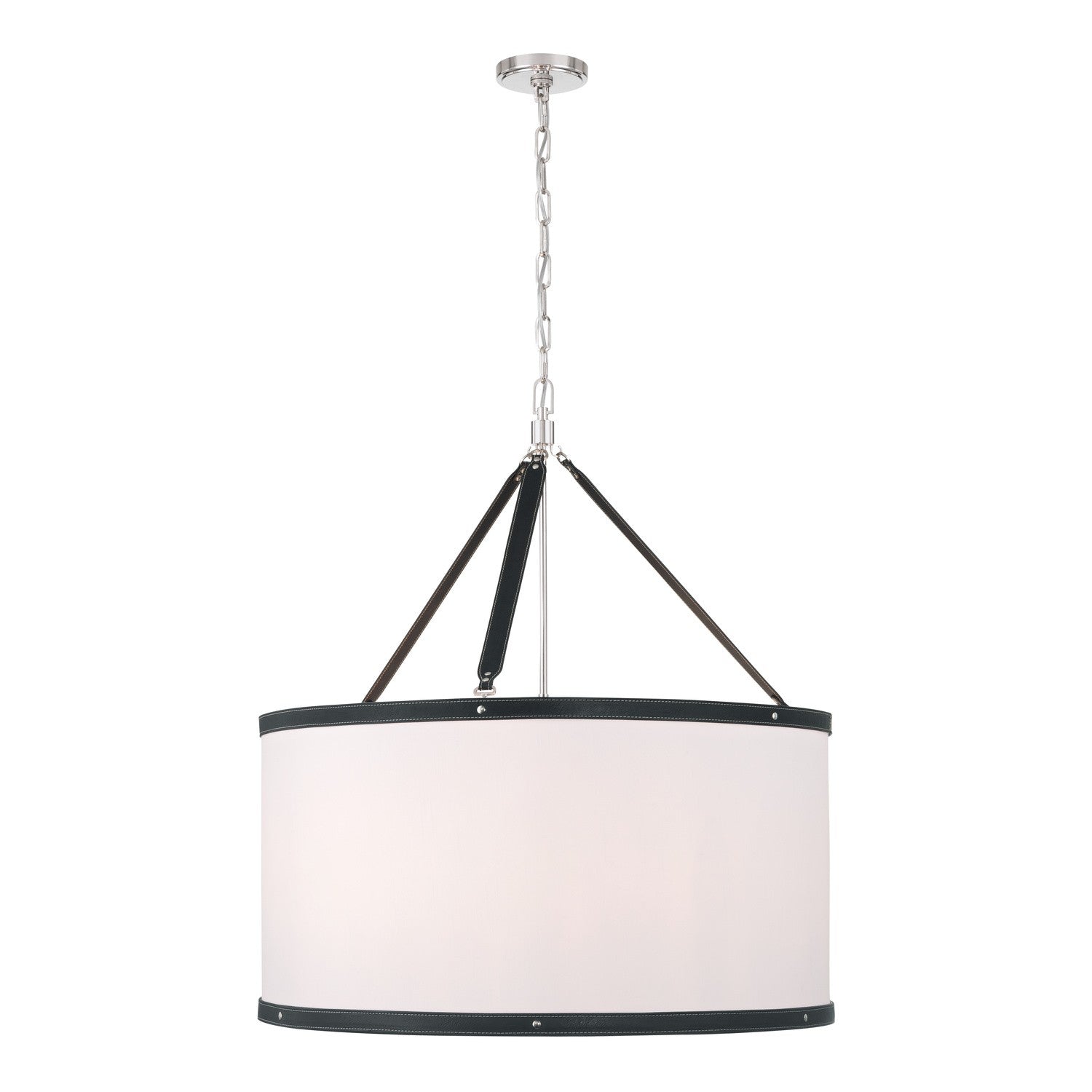 Crystorama - CAL-2408-PN - Huit lumières Suspension - Callahan - Nickel poli
