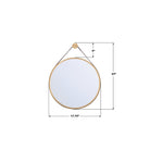 Crystorama - CAL-M218-LG - Miroir - Callahan - Luxe Or