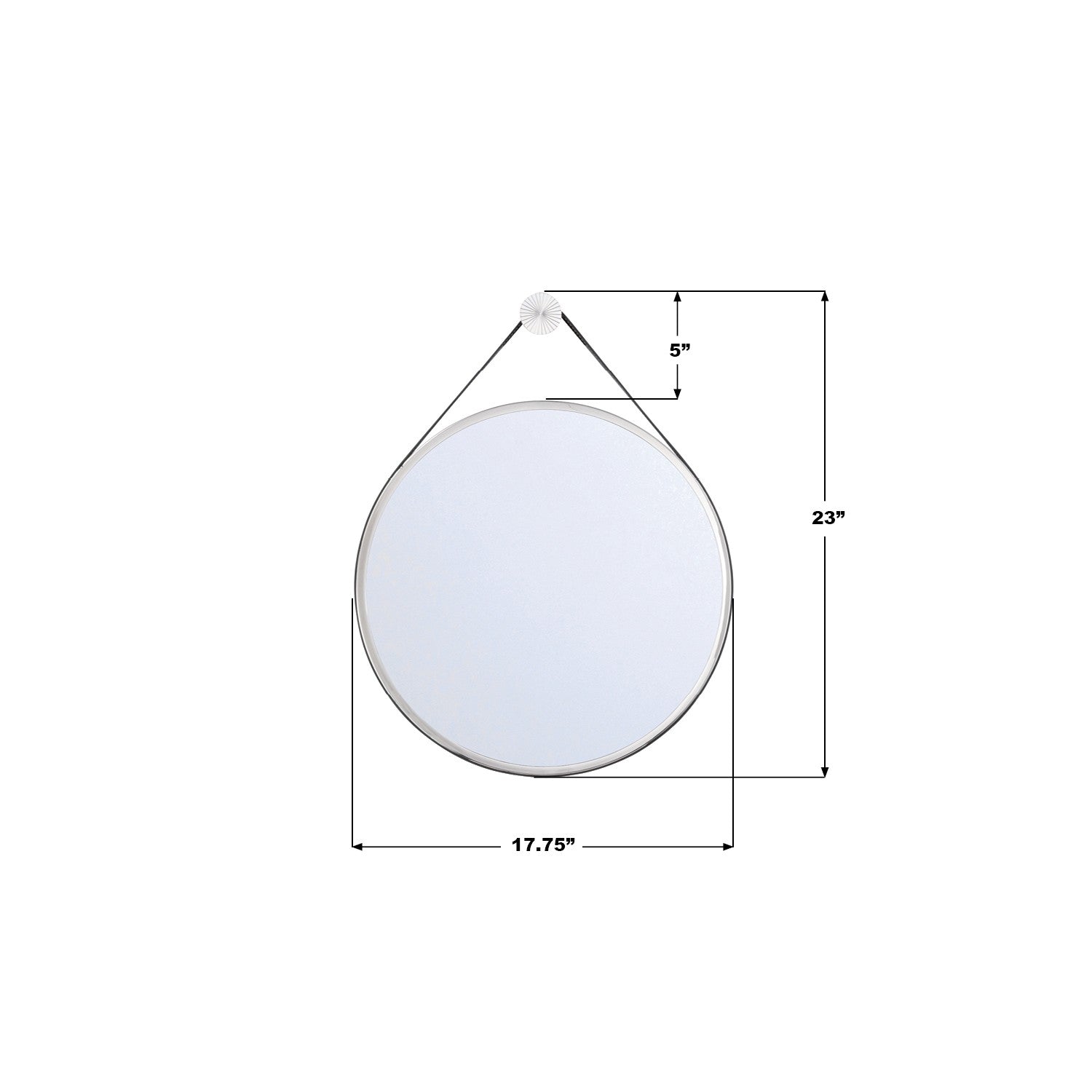 Crystorama - CAL-M218-PN - Miroir - Callahan - Nickel poli