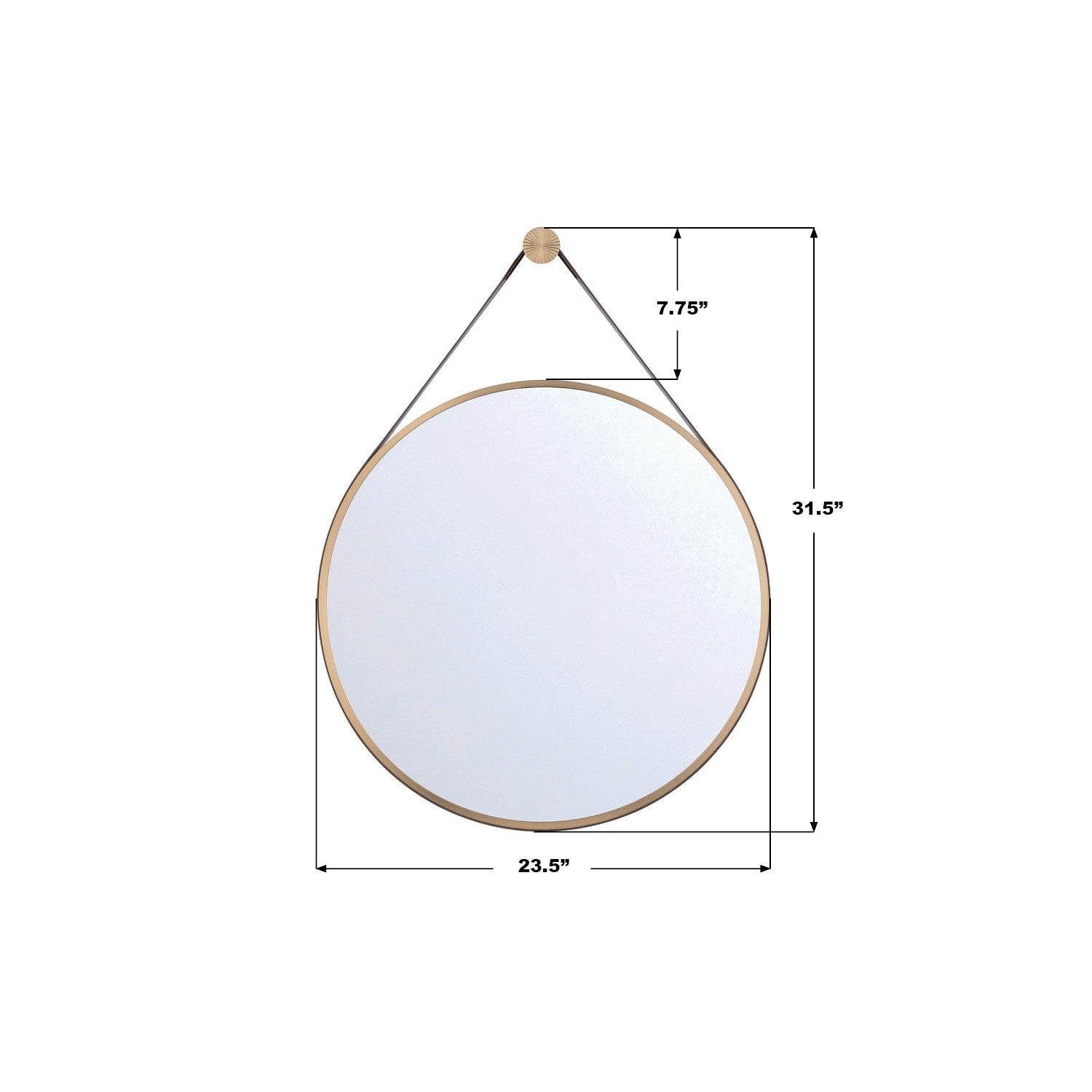 Crystorama - CAL-M224-LG - Miroir - Callahan - Luxe Or