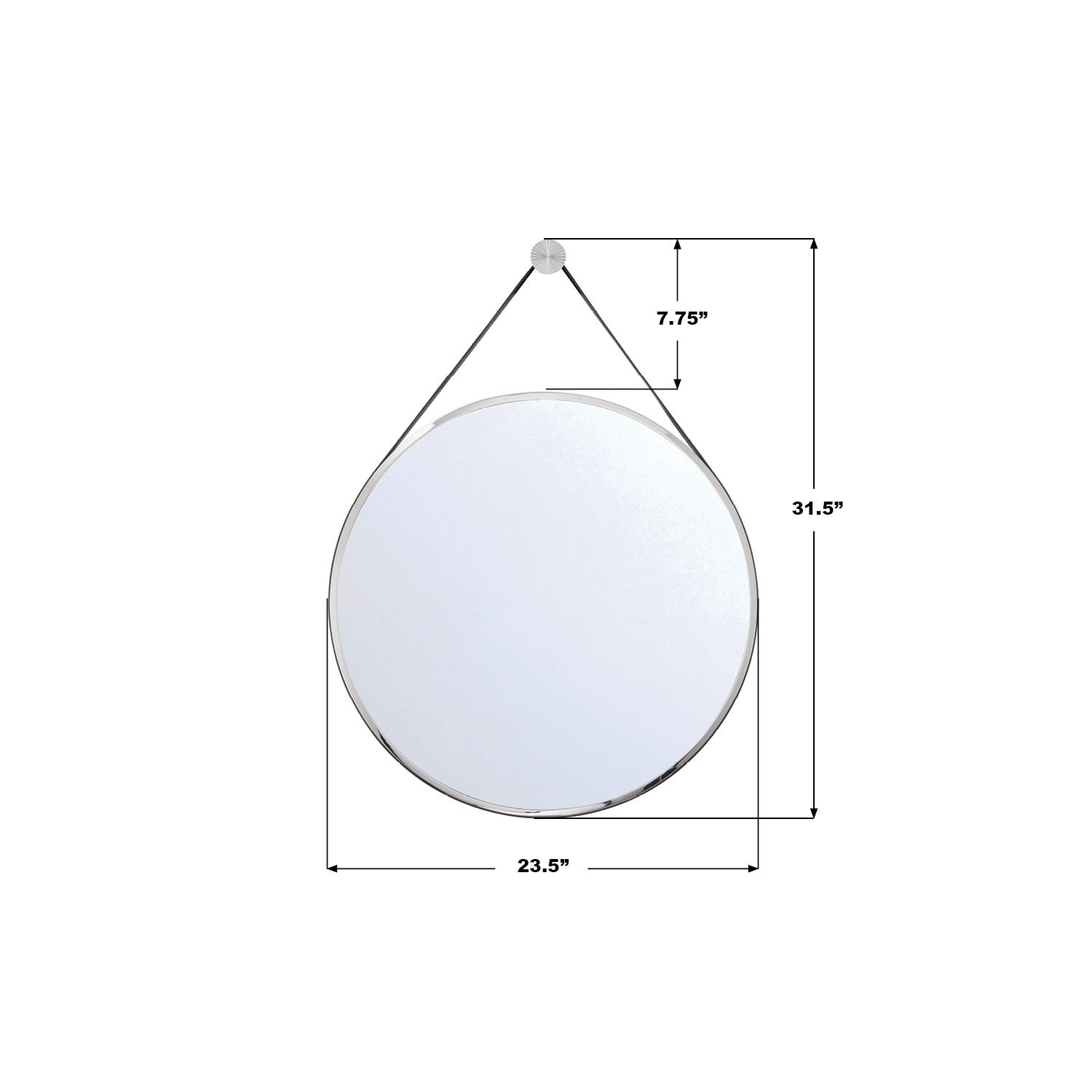 Crystorama - CAL-M224-PN - Miroir - Callahan - Nickel poli
