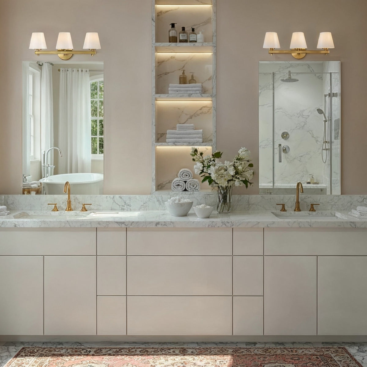 Crystorama - COL-203-VG - Three Light Bath - Colton - Vibrant Gold