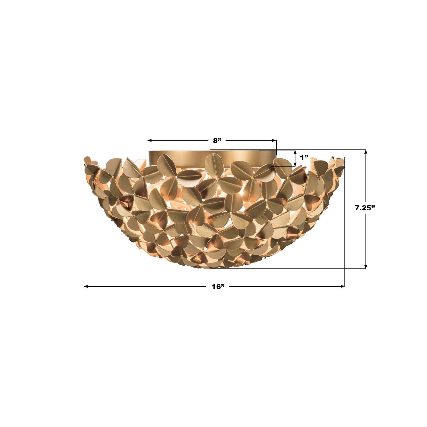 Crystorama - COR-7100-SG - Three Light Flush Mount - Cora - Soft Gold